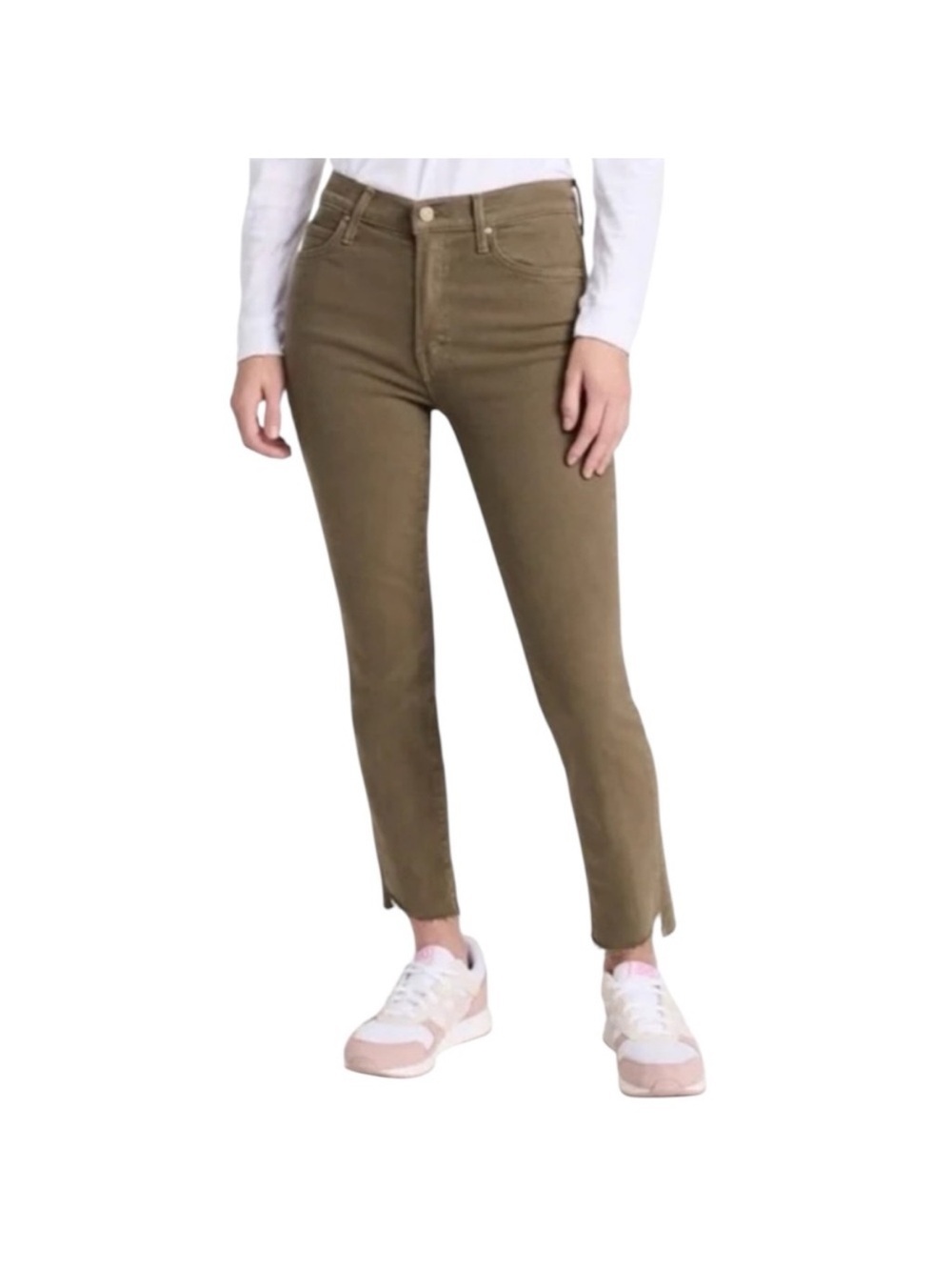 Mother High Waisted Rascal Ankle Step Fray in Second Chance (27)